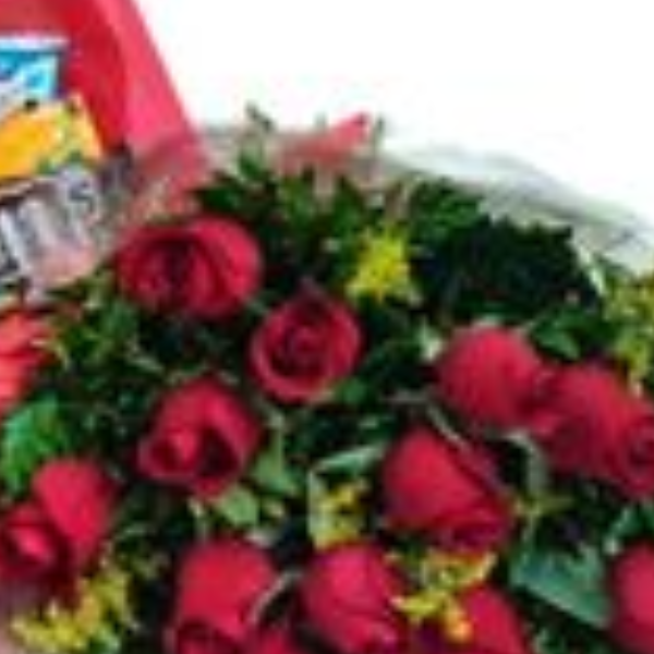 Cesta completa com flores e Chocolate 