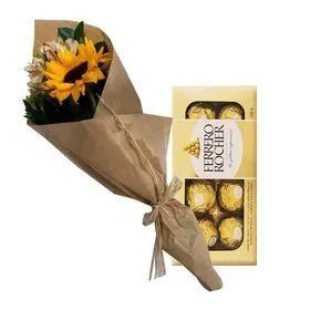 Girass�l com Chocolate