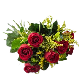 Buqu� Com Amor com 6 rosas