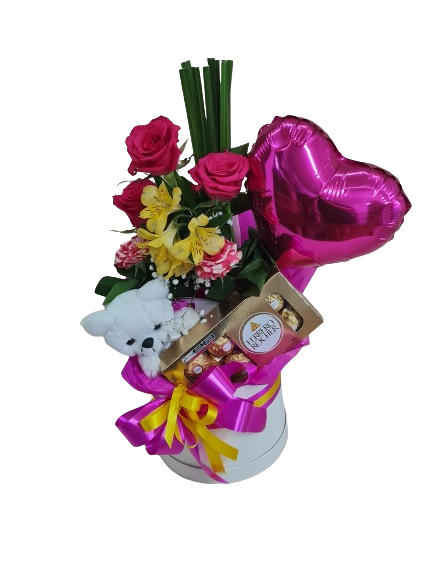 Box Pink e Amarelo 
