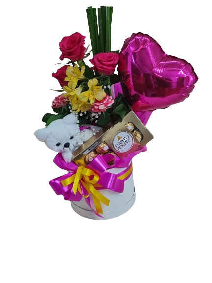 Box Pink e Amarelo 