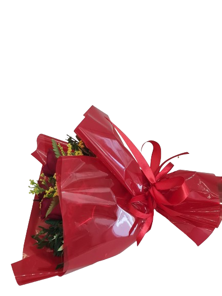 Buqu� de 3 rosas vermelhas