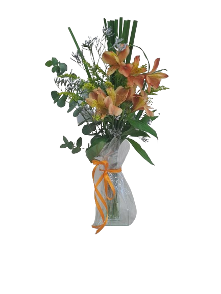 Alstroemerias no vaso 
