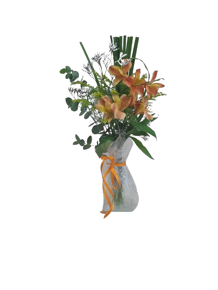 Alstroemerias no vaso 