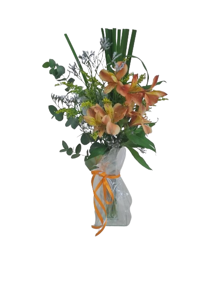 Alstroemerias no vaso 