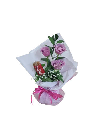 Arranjo de rosas Lil�s