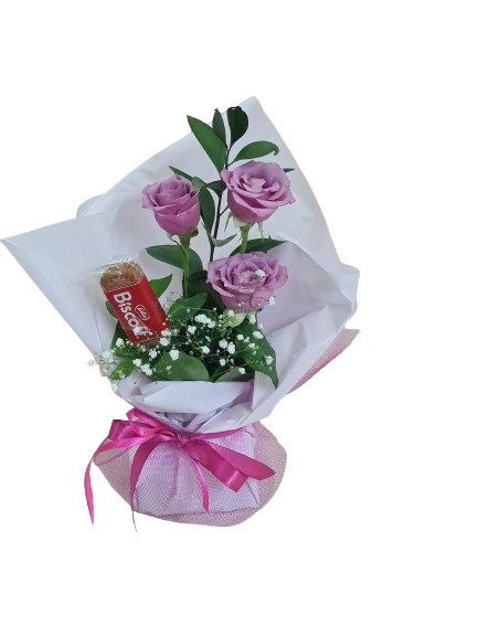 Arranjo de rosas Lil�s