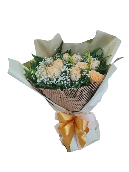 Buqu� Elegante com 12 rosas ch�