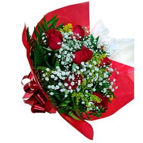 Buqu� com 6 rosas Adelaide