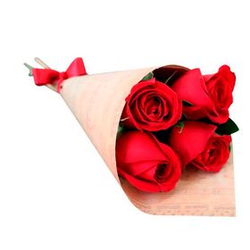 Buqu� 4 rosas no Kraft